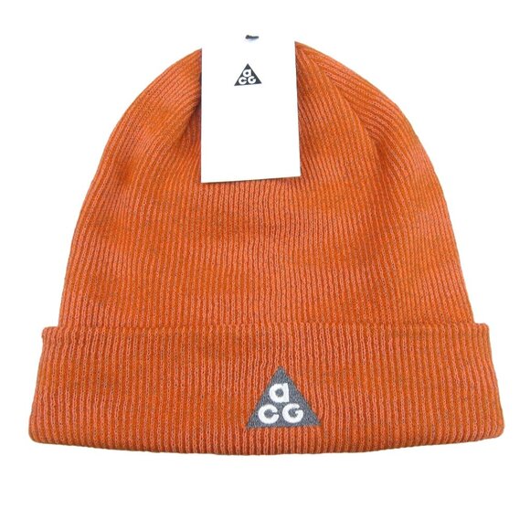 Nike ACG Beanie Campfire Orange One Size Fit Hiking Running NEW - Picture 1 of 9